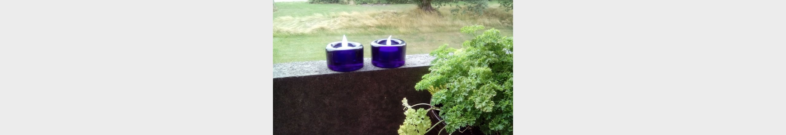 Bl&aring; 70'er fyrfadsstage