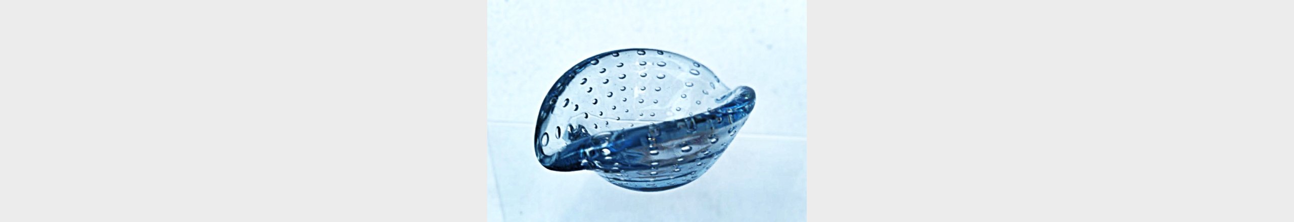 Iceblue Murano vintagesk&aring;l