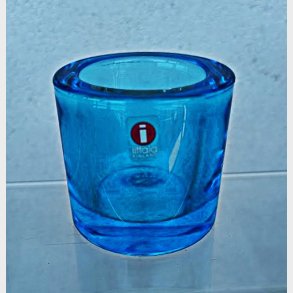 Turkis / Turquoise Kivi fyrfadsstage fra Iittala
