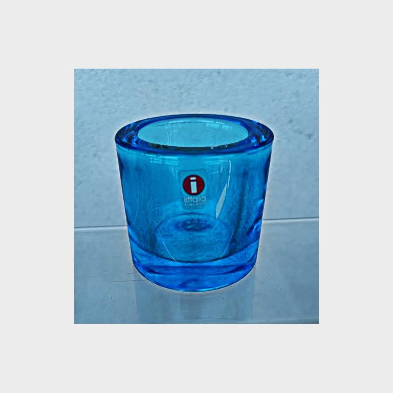Turkis / Turquoise Kivi fyrfadsstage fra Iittala