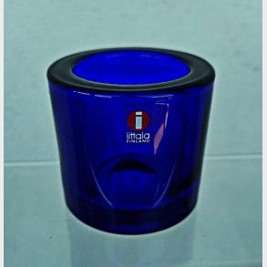Blue / Cobolt Blue Kivi fyrfadsstage fra Iittala