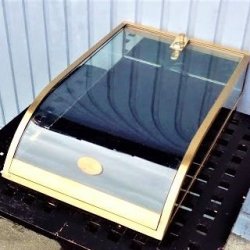 Smykkeskrin i guld og glas