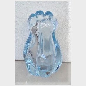 Ice blue Orrefors glasvase