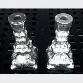 2 vintage lysestager i barokstil