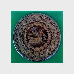 gyptisk vintage souvenir platte