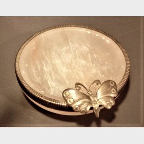 Lille rosa vintage marmorskl