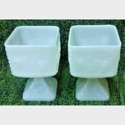 Opaline vintage glasskle