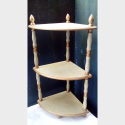 Antik grn vintage hjrnereol