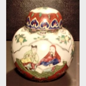 Kinesisk porcelnskrukke