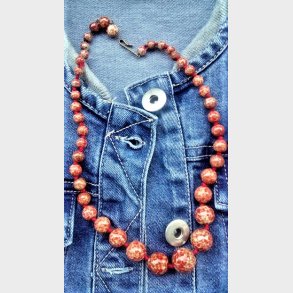 Vintage koral halsk�de