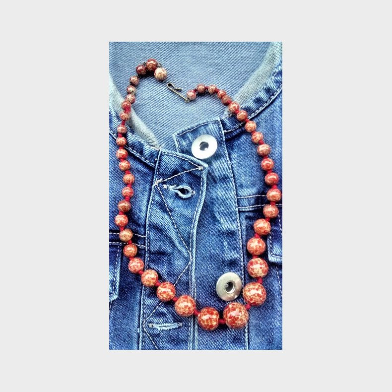 Vintage koral halsk�de