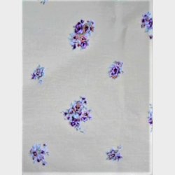 Gul smblomstret vintage bomuldsdug