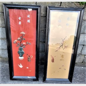 Sort kinesisk vintage trramme