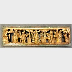 Kinesisk udskret trpanel