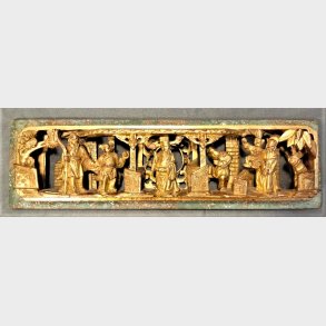 Kinesisk udskret trpanel