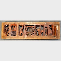 Kinesisk udskret trpanel