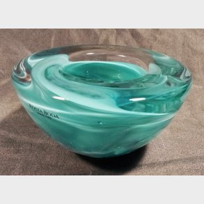 Turkise Kosta Boda Atoll lysestager