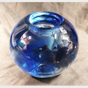 Bl Kosta Boda Cool Moon fyrfadsstage