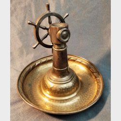 Antik messing cigarklipper i maritim stil