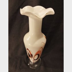 Opaline vintage glasvaser i jugendstil