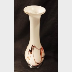 Opaline vintage glasvaser i jugendstil