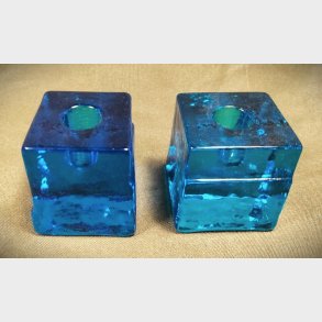 Turkise vintage glaslysestager