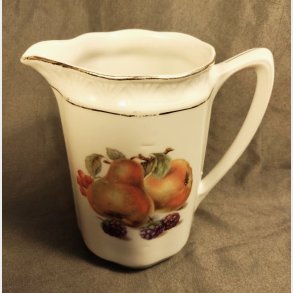 Vintage porcelnsflde-/mlkekande