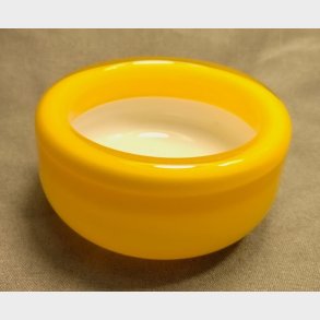 Gul Holmegaard Palet saltkar