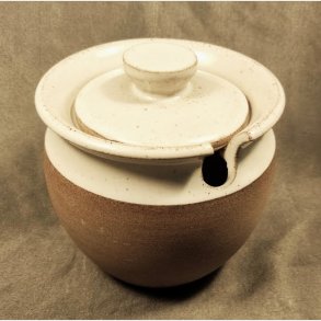 Vintage keramik marmeladekrukke