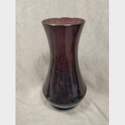 Rubinrd antik jugend glasvase