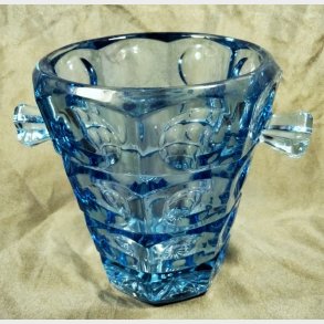 Lysebl vintage isspand