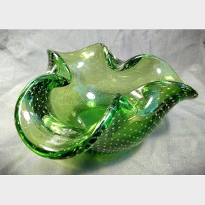 blegrn Holmegaard vintage glasskl