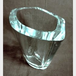 Stor Strmbergshyttan art deco vintage glasvase