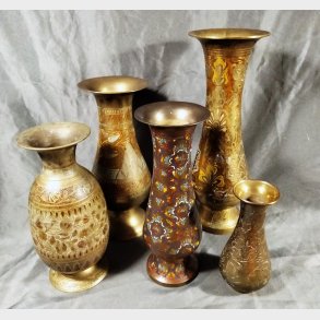 Antikke orientalske messing vaser
