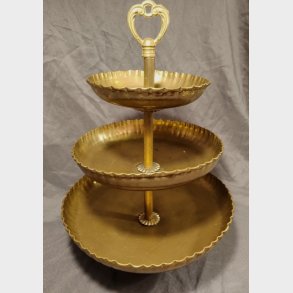 Fransk vintage messing etagere