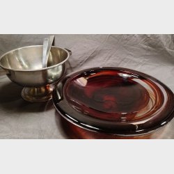 Stort Kosta Boda glasfad