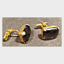 Vintage ametyst manchetknapper