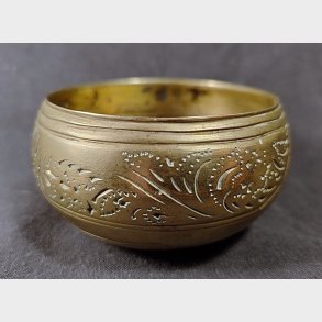 Lille vintage messingskl