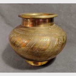 Antik indisk messing vase