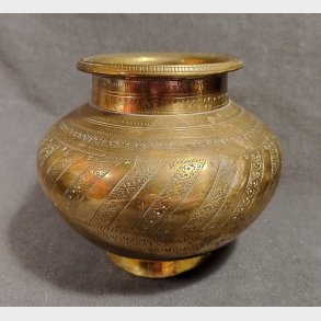 Antik indisk messing vase