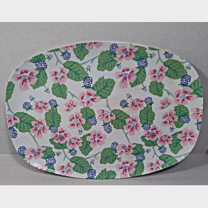 Rice bakke med blomster