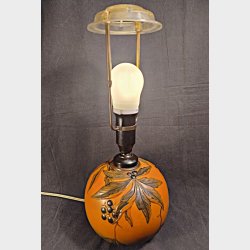 Ipsens Enke orange terrakotta bordlampe