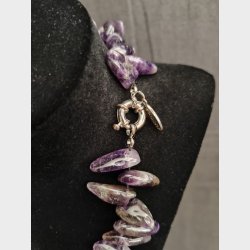 Ametyst vintage halskde