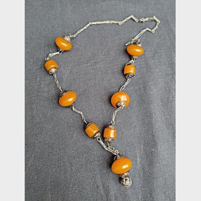 Lang etnisk vintage halskde 