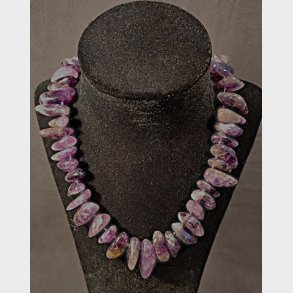 Ametyst vintage halskde