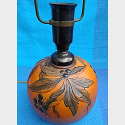 Ipsens Enke orange terrakotta bordlampe