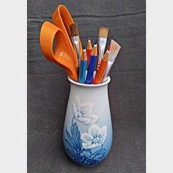 Lille B &amp; G vintage vase med julerose