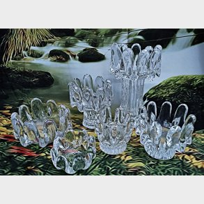 Kosta Boda Sunflower fyrfadsstager