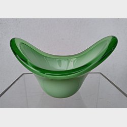 Limegrn vintage glasskl