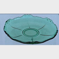 Antik grn Holmegaard dessert assiet